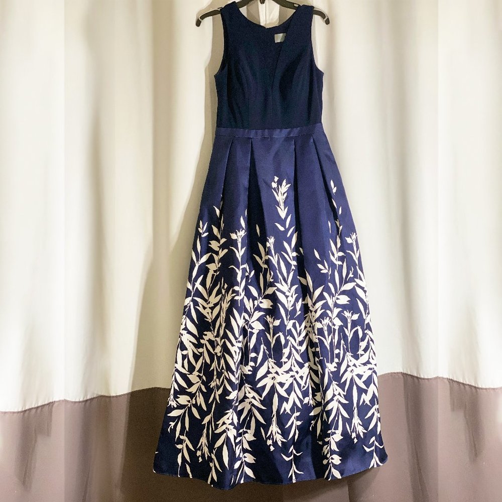 Camille La Vie Plunging Neck Ballgown